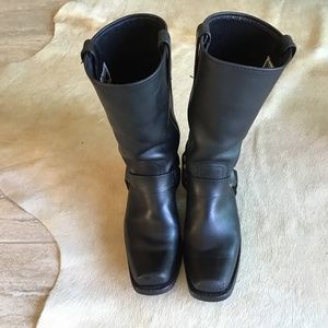 Frye Harness Boots Black 8